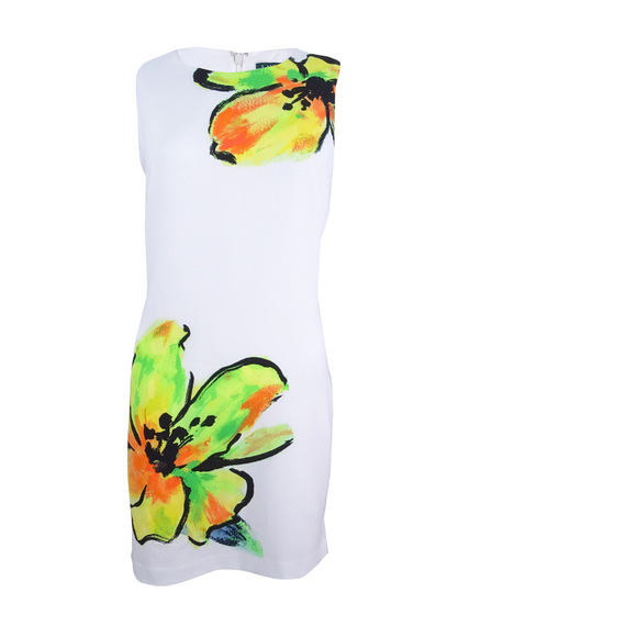 Lauren by Ralph  Lauren Women's   Floral Sheath Dress - White/Yellow - Picture 1 of 2